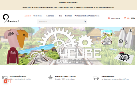 Capture de ninestore.fr