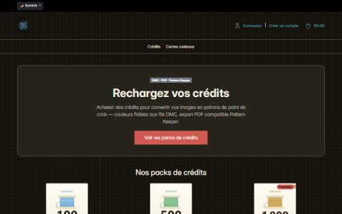 Capture de Stitch Maker — la boutique