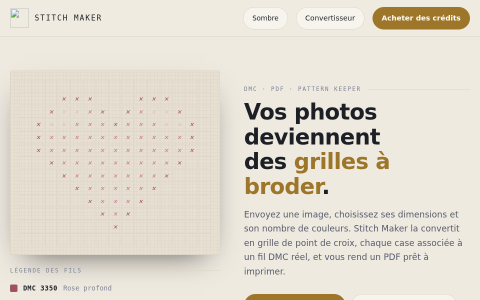 Capture de Stitch Maker — la vitrine